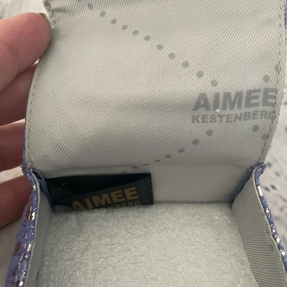 Aimee Kestenberg Blue Silver Snake Travel Pill Case - Picture 3 of 3